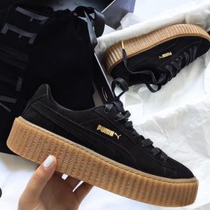 NWB Rihanna Fenty Puma Black Platform Creepers